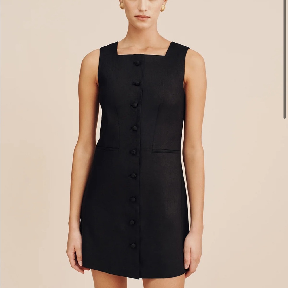 Posse Linen little black dress NWT